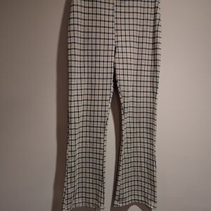 Plaid Flare Pants